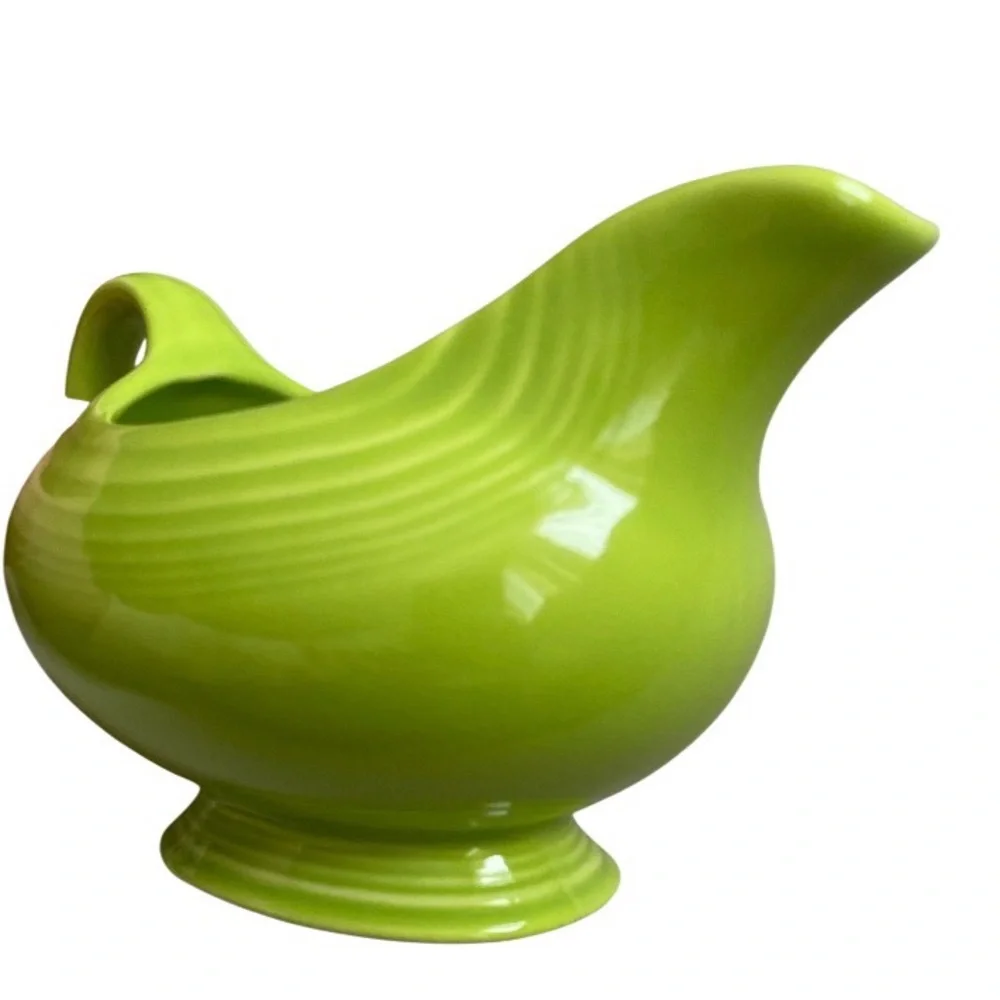 Fiesta (Fiestaware) Sauceboat, Chartreuse or Lemongrass glaze pristine condition